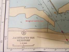 Merikartta Ostsee - Deutsche, Dänische und Küste Kieler Bucht