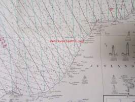 North Sea Skagerrak from the Norwegian, Swedish and Danish Charts of 1911 - Merikartta
