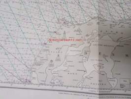 North Sea Skagerrak from the Norwegian, Swedish and Danish Charts of 1911 - Merikartta