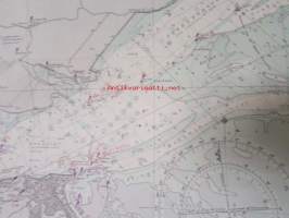 North Sea Netherlands Zeegat van Texel, from the Nederlands government charts to 1954 - Merikartta