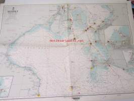 Sundet Synlige Del, the sound southern part - Merikartta