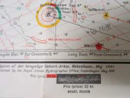 Sundet Synlige Del, the sound southern part - Merikartta
