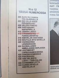 Kansa Taisteli 1986 nr 12, sis. mm. seur. artikkelit / kuvat; Lehden viimeinen numero, Reino Paavolainen - Tolvajärven taistelun alku oli vaikea, Ville Pohjola -