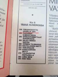 Kansa Taisteli 1986 nr 8, sis. mm. seur. artikkelit / kuvat; Ero Eräsaari - Kesällä 1944 saavutettiin torjuntavoitto, Antti Keskisaari - Rakuunat korpisotureina