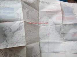 Pilot Chart of the North Pasific Ocean October 1971 / North Pasific Tropical Cyclones - Typhoons, Hurricanes and Tropical Storms 1970 -merikartta, jonka toisella