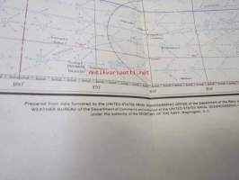 Pilot Chart of the North Pasific Ocean October 1971 / North Pasific Tropical Cyclones - Typhoons, Hurricanes and Tropical Storms 1970 -merikartta, jonka toisella