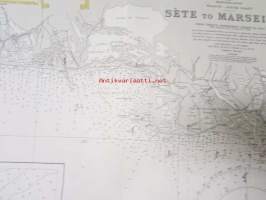 Mediterranean France-South Coast Séte to Marseilles - from French Government to Charts to 1964