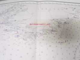 English Channel and Western Approaches, from the  latest admiralty surveys and French Government to Charts to 1936 - Merikartta