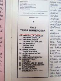 Kansa Taisteli 1986 nr 2, sis. mm. seur. artikkelit / kuvat; Olavi Sipilä - viimeisellä linjalla Viipurinlahdella, Evert Merola - Viipurinlahden tilanne oli