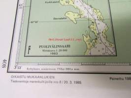 Saimaan vesistö Savonlinna - Punkasalmi 1:40 000 - Merikartta