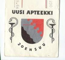 Joensuun Uusi Apteekki -  resepti signatuuri  1964