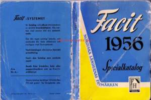 Facit postimerkkiluettelo 1956. Nordiska ländernas frimärken.  Pohjoismaitten postimerkit.