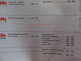MÄRKLIN Samlat program/Samlet Program 1991/92 SV-DK - tuoteluettelo