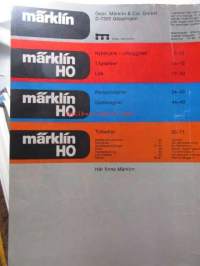 MÄRKLIN 1978 SV - tuoteluettelo