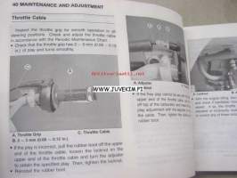 Kawasaki KX85, KX100 motorcycle owner´s manual -käyttöohjekirja englanniksi