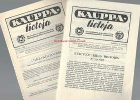 Kauppatietoja vähittäiskauppiaitten tiedotuslehti  1952 nrot 11 ja 12