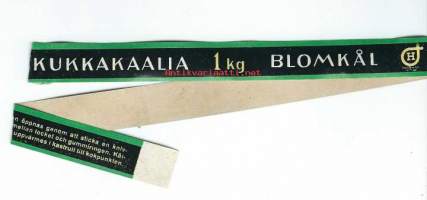 Kukkakaalia 1 kg  -  tuote-etiketti