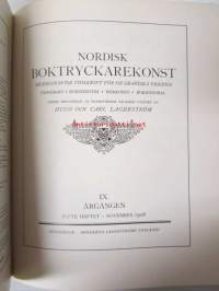 Nordisk boktryckare konst 1908 - sidottu vuosikerta