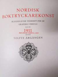 Nordisk boktryckare konst 1911 - sidottu vuosikerta