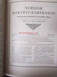 Nordisk boktryckare konst 1913 - sidottu vuosikerta