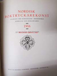 Nordisk boktryckare konst 1916 - sidottu vuosikerta