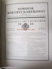 Nordisk boktryckare konst 1916 - sidottu vuosikerta