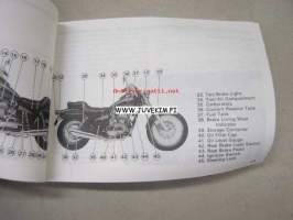 Kawasaki EN500 (EN500 C-4) motorcycle owner´s manual -käyttöohjekirja englanniksi