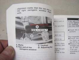 Kawasaki EN500 (EN500 C-4) motorcycle owner´s manual -käyttöohjekirja englanniksi