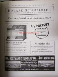 Nordisk boktryckare konst 1922 - sidottu vuosikerta (Kansi on 1922, sisus 1921, painossa tapahtunut vaihdos)