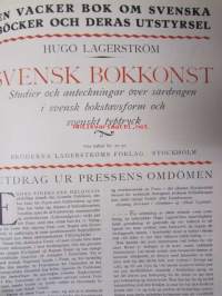 Nordisk boktryckare konst 1922 - sidottu vuosikerta (Kansi on 1922, sisus 1921, painossa tapahtunut vaihdos)