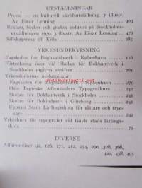 Nordisk boktryckare konst 1928 - sidottu vuosikerta