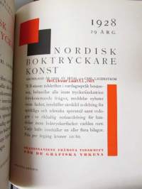Nordisk boktryckare konst 1928 - sidottu vuosikerta