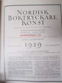 Nordisk boktryckare konst 1929 - sidottu vuosikerta