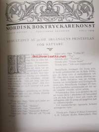 Nordisk boktryckare konst 1929 - sidottu vuosikerta