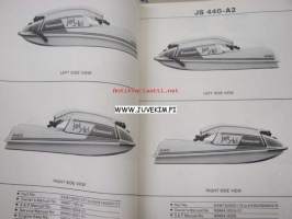 Kawasaki JS 440-A Jet Ski Watercraft parts catalog -vesijetti varaosaluettelo