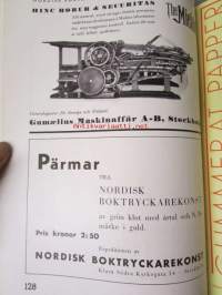 Nordisk boktryckare konst 1935 - sidottu vuosikerta
