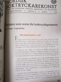 Nordisk boktryckare konst 1935 - sidottu vuosikerta