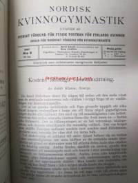 Nordisk kvinnogymnastik 1937 - sidottu vuosikerta