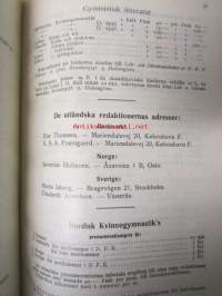 Nordisk kvinnogymnastik 1934 - sidottu vuosikerta