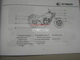 Kymco Venox 250 owner´s manual -käyttöohjekirja