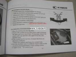 Kymco Venox 250 owner´s manual -käyttöohjekirja