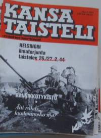 Kansa taisteli - miehet kertovat  1977 nr 4 - Syvärillä,  sotakuvia Kari Suomalainen, Helsinki ilmasodan kohteena, veteraanin testamentti, Toahkain Paveli,