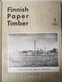 Finnish Paper and Timber 1950 -sidottu vuosikerta