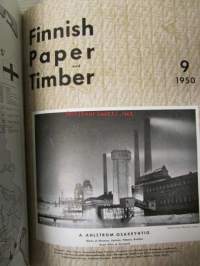 Finnish Paper and Timber 1950 -sidottu vuosikerta