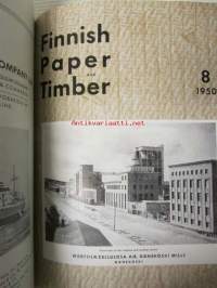 Finnish Paper and Timber 1950 -sidottu vuosikerta