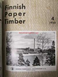 Finnish Paper and Timber 1950 -sidottu vuosikerta