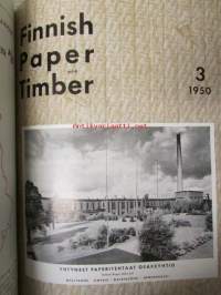 Finnish Paper and Timber 1950 -sidottu vuosikerta