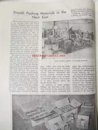 Finnish Paper and Timber 1951 -sidottu vuosikerta &quot;Lentoposti versio&quot; painettu ohuelle paperille