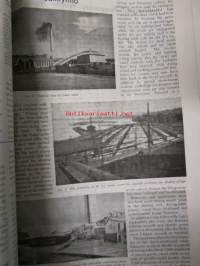 Finnish Paper and Timber 1951 -sidottu vuosikerta &quot;Lentoposti versio&quot; painettu ohuelle paperille