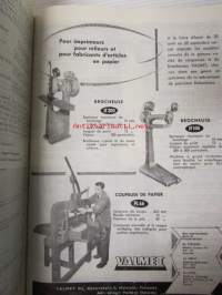 Finnish Paper and Timber 1953 -sidottu vuosikerta - sis. &quot;Lentoposti versio&quot; painettu ohuelle paperille